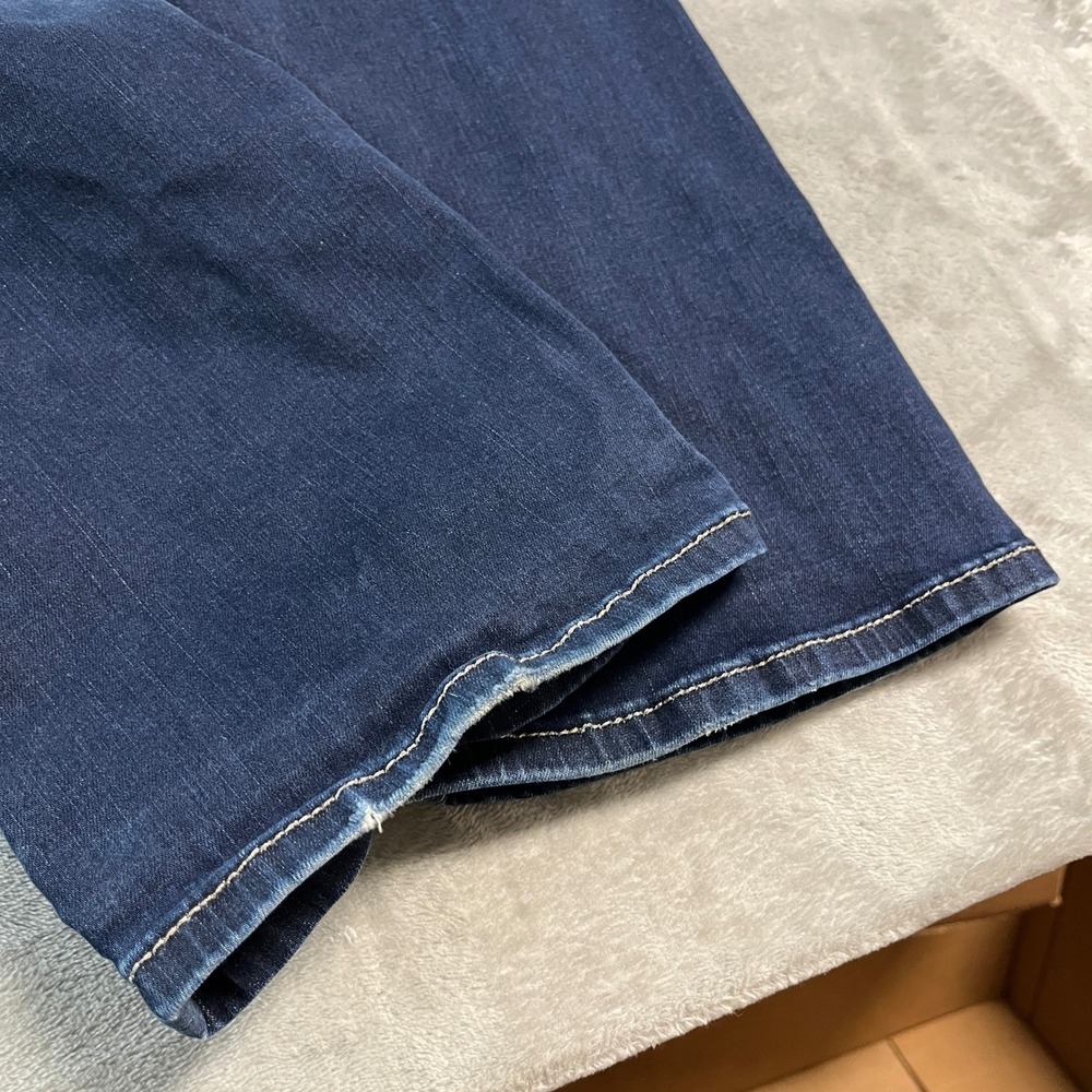 BKE Payton Bootcut Jeans Womens 27XL Dark Wash Stretch Denim 27x35.5 Embroidered - Picture 14 of 15